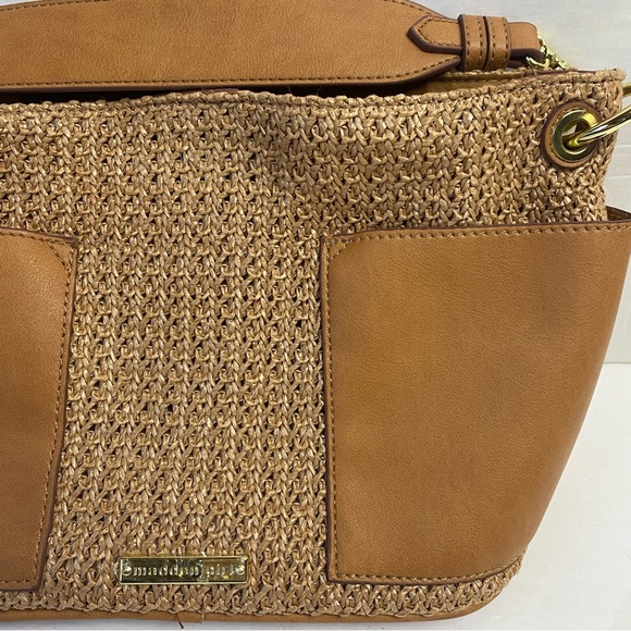 Madden Girl tan straw and polyurethane bucket bag - Picture 10 of 10